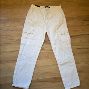 J Brand Women’s Cream Cargo Pants New with tags